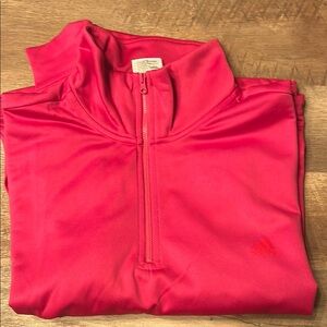 Adidas Bright Pink Half-Zip Top